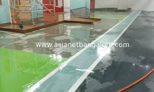 basement floor water jetting